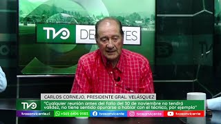 Carlos Cornejo, presidente del Club Deportivo General Velásquez