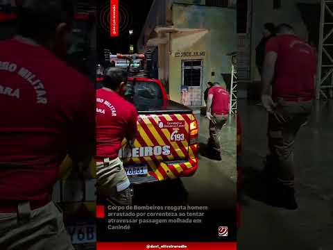 Corpo de Bombeiros resgatam homem arrastado pela correnteza de rio em Canindé #ceará. #youtube
