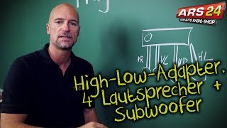 High-Low-Adapter - 4 Lautsprecher + Subwoofer | ARS24