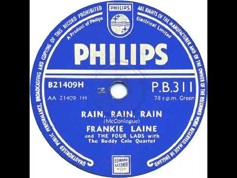 UK New Entry 1954 (64) Frankie Laine & The Four Lads - Rain, Rain, Rain
