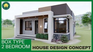 2 BEDROOM BOX TYPE HOUSE DESIGN IDEA
