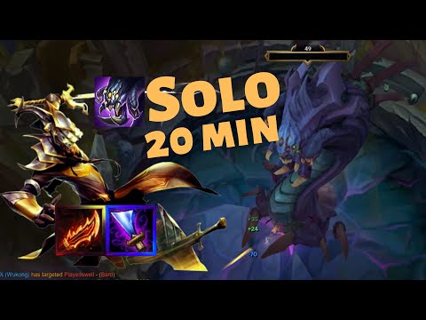 Master Yi Solo Baron | How To Solo Baron Nashor At 20 Minutes |  League of Legends