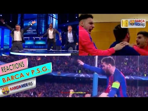 Reactions to Sergi Roberto's 6-1 Goal against PSG (Mar 17)