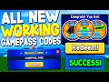ALL 30 *FREE GAMEPASS* CODES in ROBLOX BLOX FRUITS CODES!