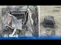 Monster Russian turtle tank is destroyed along with two of its smaller 'siblings'