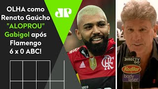 ‘Ele é fo**’: Renato Gaúcho dá show, e olha como ‘aloprou’ Gabigol após Flamengo 6 x 0 ABC