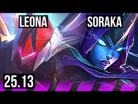LEONA & Miss Fortune vs SORAKA & Jhin (SUP) | KR Diamond | 25.13