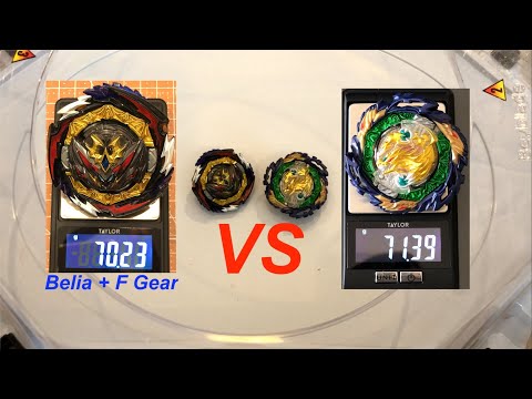 Takara Tomy Beyblade Burst (B-180) Dynamite Belia + F Gear vs (B-185) Vanish Fafnir
