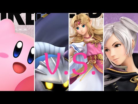 SUPER SMASH BROS ULTIMATE: KIRBY VS META KNIGHT VS ZELDA VS ROBIN