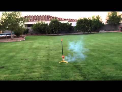 Two stage E engine rocket