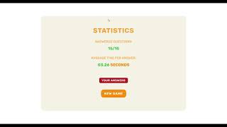 Speed Math Game JS overview