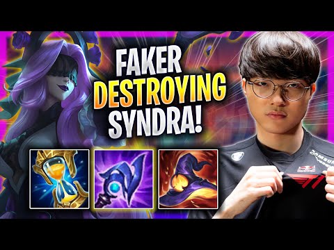 FAKER DESTROYING WITH SYNDRA! - T1 Faker Plays Syndra MID vs Tristana! | Season 2023