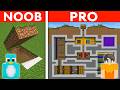 NOOB Vs PRO Underground SECRET BASE In Minecraft