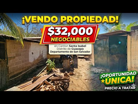 GANGAAA!!😱 VENDO PROPIEDAD CON CASA EN GUAZAPA DEPARTAMENTO DE SAN SALVADOR ⚡️💧🥳