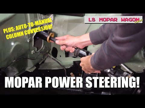 Borgeson Steering Install and Steering Column Conversion (AUTO TO MANUAL COLUMN)