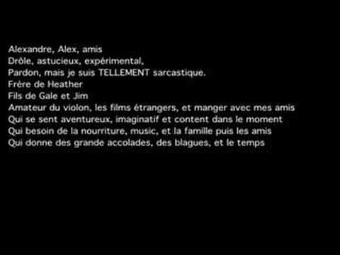 LE POÉM AUTOBIOGRAPHIE