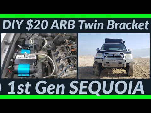 Dirt Cheap DIY ARB Twin Compressor Bracket | 1st Gen SEQUOIA |