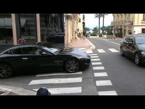 Maserati GranTurismo S exhaust sound in Monaco