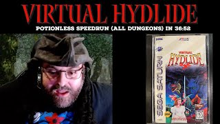 Virtual Hydlide No-Heal Speedrun in 36:52 (All Dungeons)