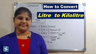 Litre(l) to Kilolitre(kl) | How To Convert Litre to Kilolitre | Conversion of Liter To Kiloliter