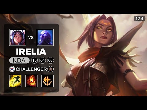 Irelia Mid vs Ryze - KR Chalelnger - Season 12 Patch 12.4