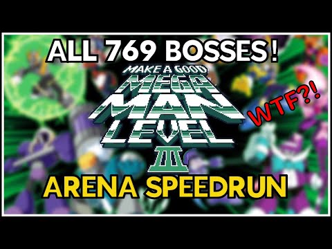 Make a Good Mega Man Level 3 - All Bosses Speedrun