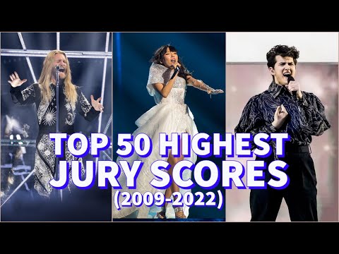 TOP 50 Highest Jury Scores in Eurovision (2009-2022)