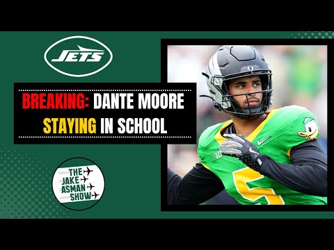 Reacting to Jets QB Option Dante Moore STAYING in School