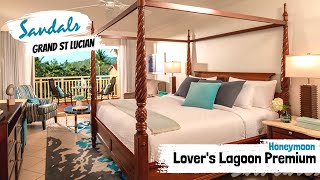 Lover's Lagoon Honeymoon Premium PR | Sandals Grand St Lucian | Walkthrough Room Tour &amp; Review 4K