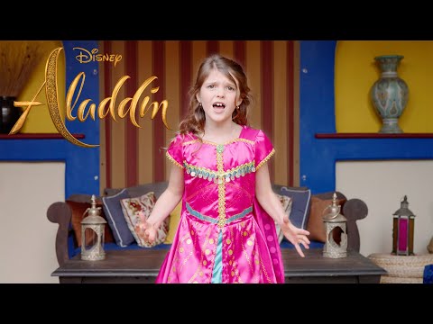 Aladdin - SPEECHLESS by Miriam at 8 years old (Naomi Scott)