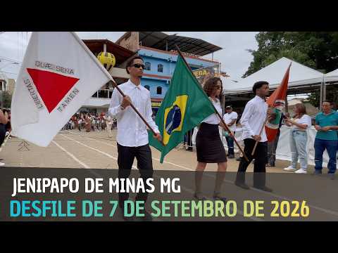 Desfile de 7 de SETEMBRO de 2026 em JENIPAPO de Minas MG