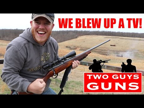 60in TV Vs. Tannerite Explosion