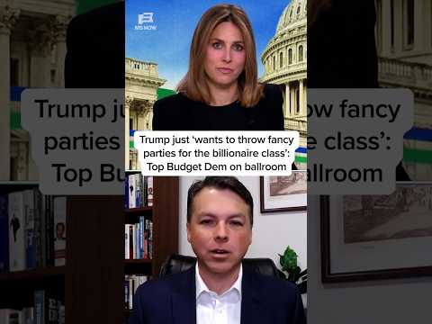 Trump just 'wants to throw fancy parties for the billionaire class': Top Budget Dem on ballroom