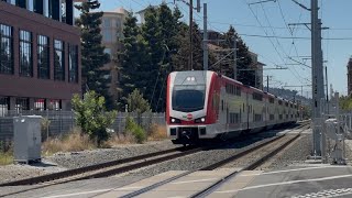 Stadler KISS Caltrain EMU #305 at Stambaugh-Heller | Redwood City to San Jose Diridon