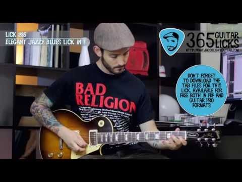 Lick 235/365 - Elegant Jazzy Blues Lick in F | 365 Guitar Licks Project