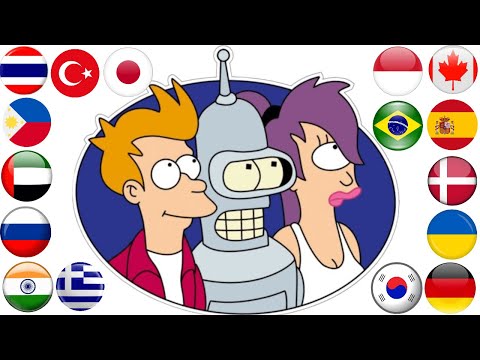 "We're all gonna die" in different languages | Futurama