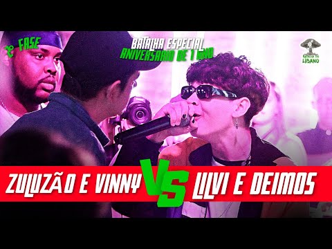 ZULUZÃO E VINNY X LILVI E DEIMOS | EDIÇÃO ESPECIAL DE 1 ANO DA BATALHA DO LÍBANO| SP