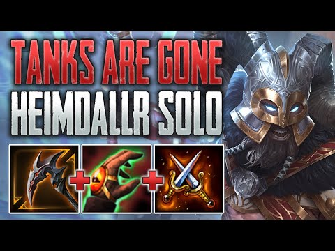 DAMAGE META IS HERE! Heimdallr Solo Gameplay (SMITE Conquest)