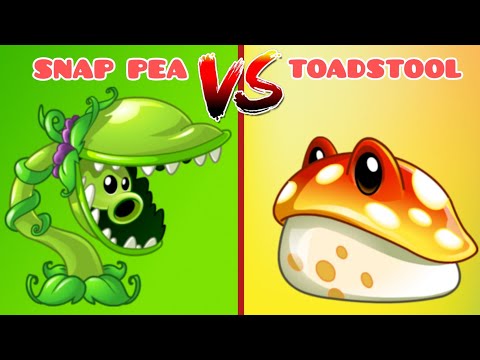 Snap pea vs Toadstool_who will win?|plants vs zombies 2
