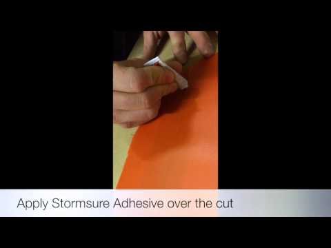 Our first test of Stormsure Flexible Repair Adhesive