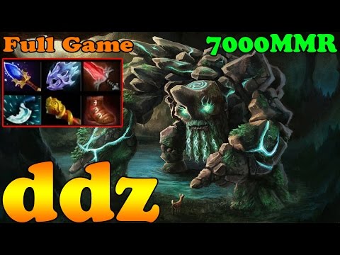 Dota 2 - ddz 7000 MMR Plays Tiny  - Full Game - Ranked match Gameplay!