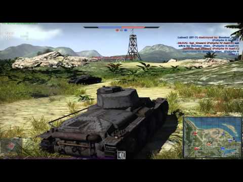War Thunder Tanks Gameplay - German Pz 38(t) jungle warfare