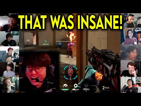 Valorant Streamers Reacts To RRQ crazyguy Insane ACE Against T1 In VCT