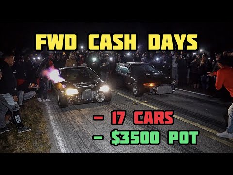 FWD CASH DAYS! MEXICO STREETS | $3500 POT | NITROUS K20 CRX, ALL MOTOR J32 EG HATCH, & MORE