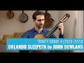 Orlando Sleepeth by John Dowland - Trinity Grade 4 Classical Guitar (2020-2023)