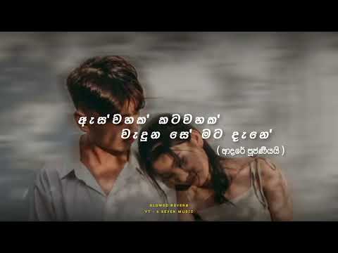 Adare pujaniyai | ඇස්වහක් කටවහක් වැදුනා සේ මට දැනේ | Slowed & Reverb | Shihan Lanthra 🎧