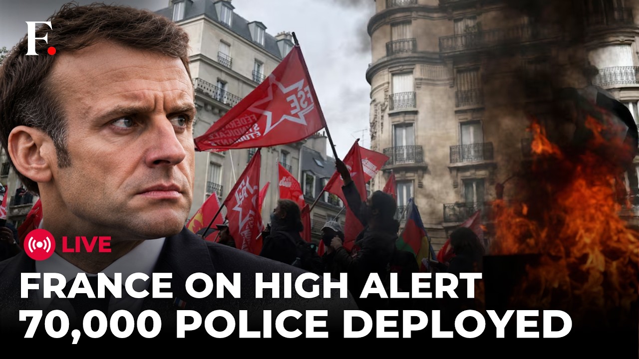 France Protests LIVE: 70,000 Police Deployed Amid Violent Protests | Macron Faces Mass Crisis