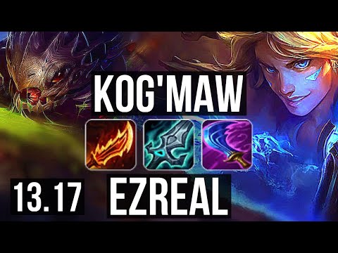 KOG'MAW & Soraka vs EZREAL & Rell (ADC) | Rank 4 Kog'Maw, Legendary, 16/4/5 | NA Challenger | 13.17