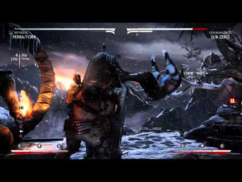 Mortal Kombat X Ferra Torr Run cancel example