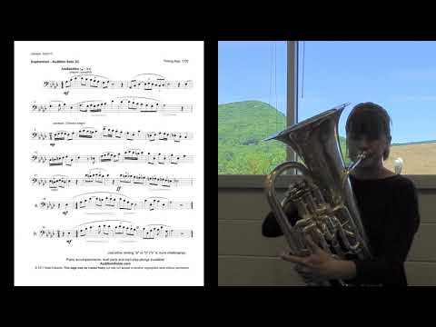 All State Band High School (9-10) Euphonium BC Solo - “Audition Solo 2C”
